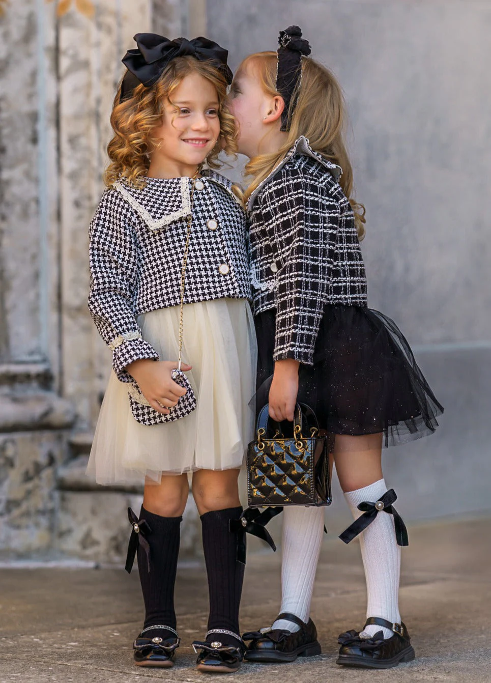 Little VIP Tweed Tutu Dress and Blazer Set - Image 4