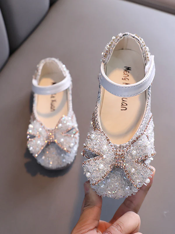 Sparkly Bow Mary Jane Shoes By Liv and Mia - Image 3