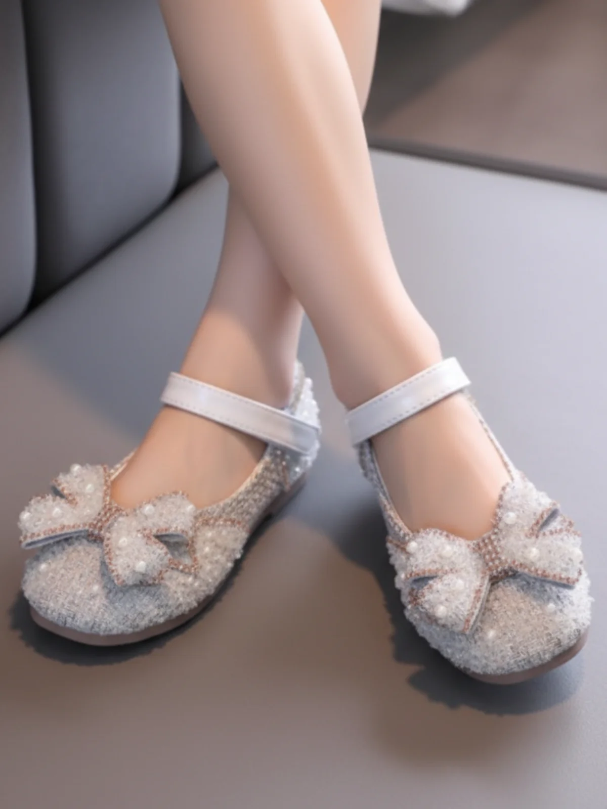 Sparkly Bow Mary Jane Shoes By Liv and Mia - Image 4