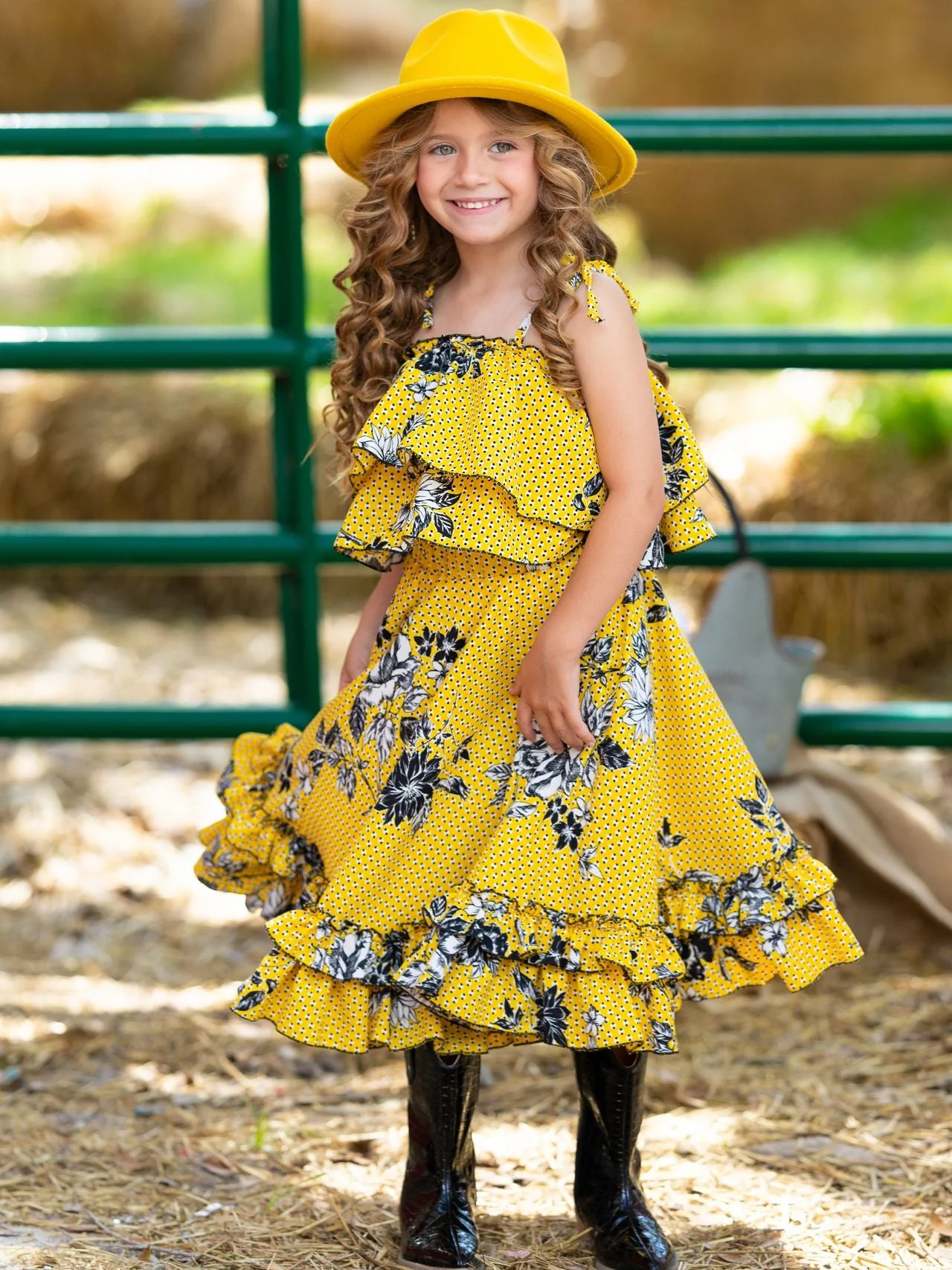 Bright Days Ruffle Maxi Skirt Set - Image 3