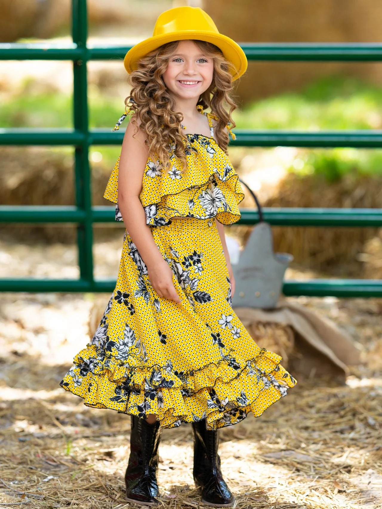 Bright Days Ruffle Maxi Skirt Set - Image 8