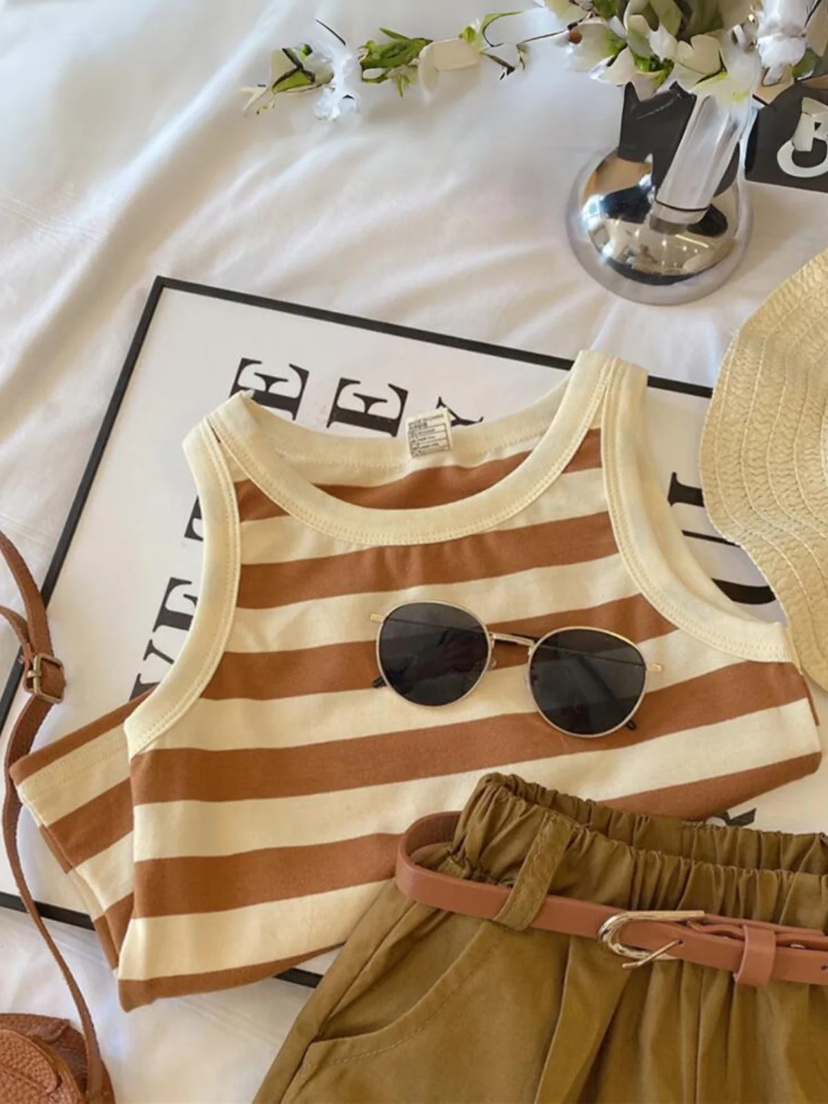 Chic In Stripes Short Set - Image 3