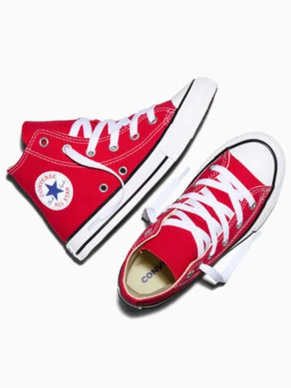 Seeing Red High Top Canvas Sneakers By Liv and Mia - Image 4