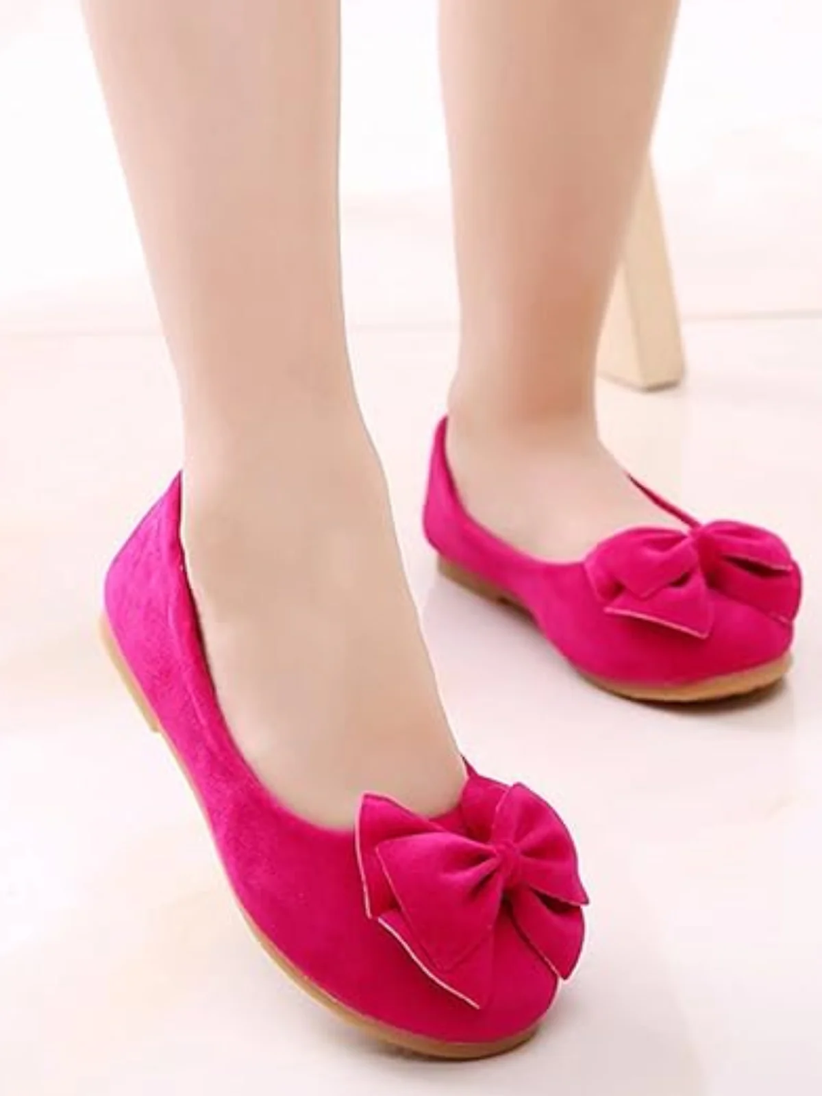 Large Bow Ballerina Flats By Liv and Mia - Image 5