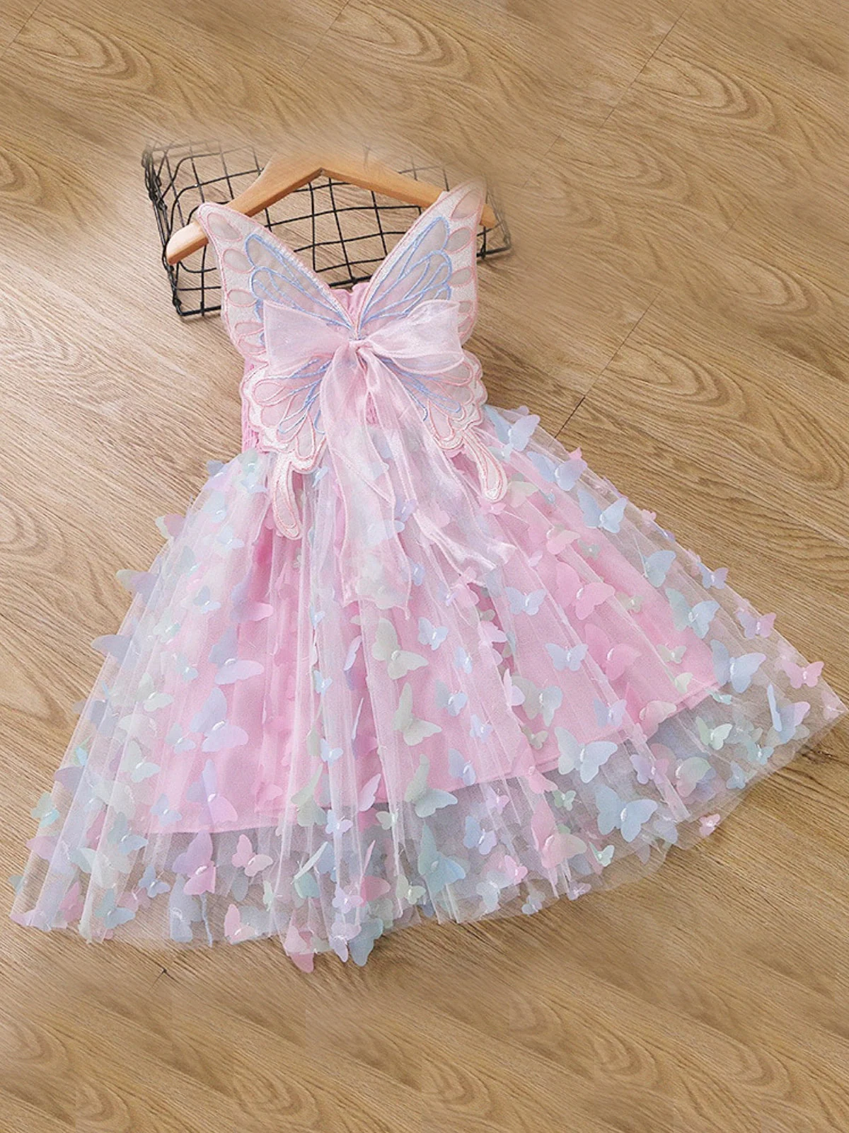 Royal Butterfly Fairy Smocked Dress - Image 6