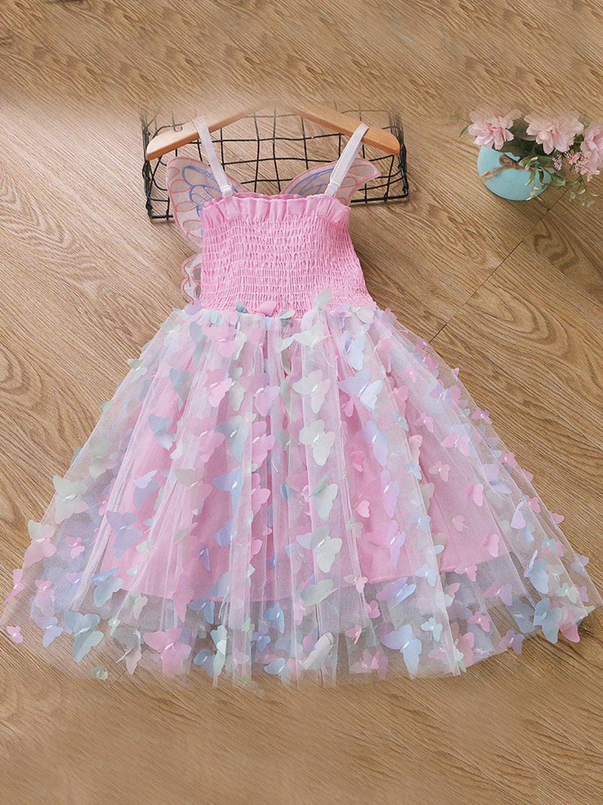 Royal Butterfly Fairy Smocked Dress - Image 7