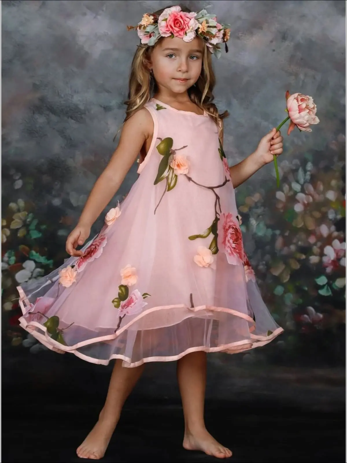 Spring Dreams Flower Lace Party Dress - Image 10