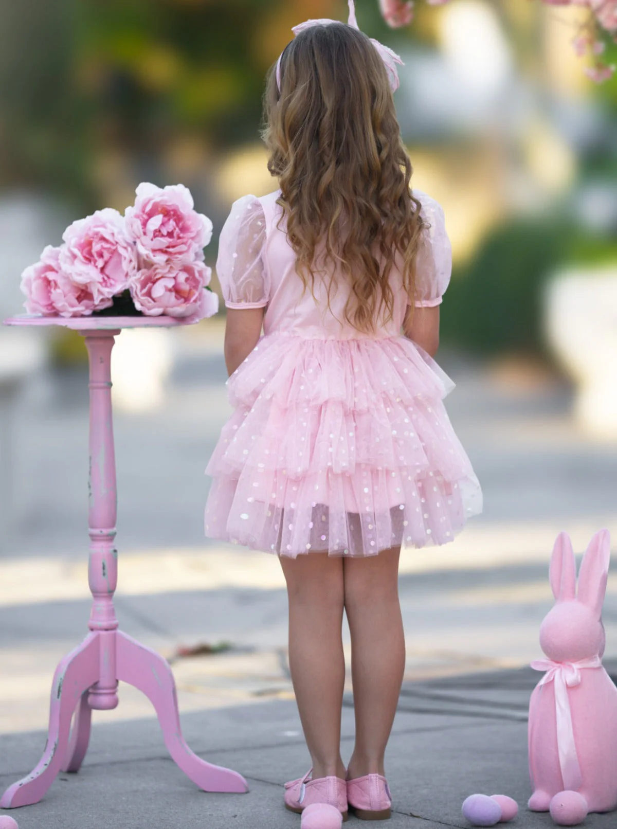 Pink Bunny Magic Easter Tutu Dress - Image 4