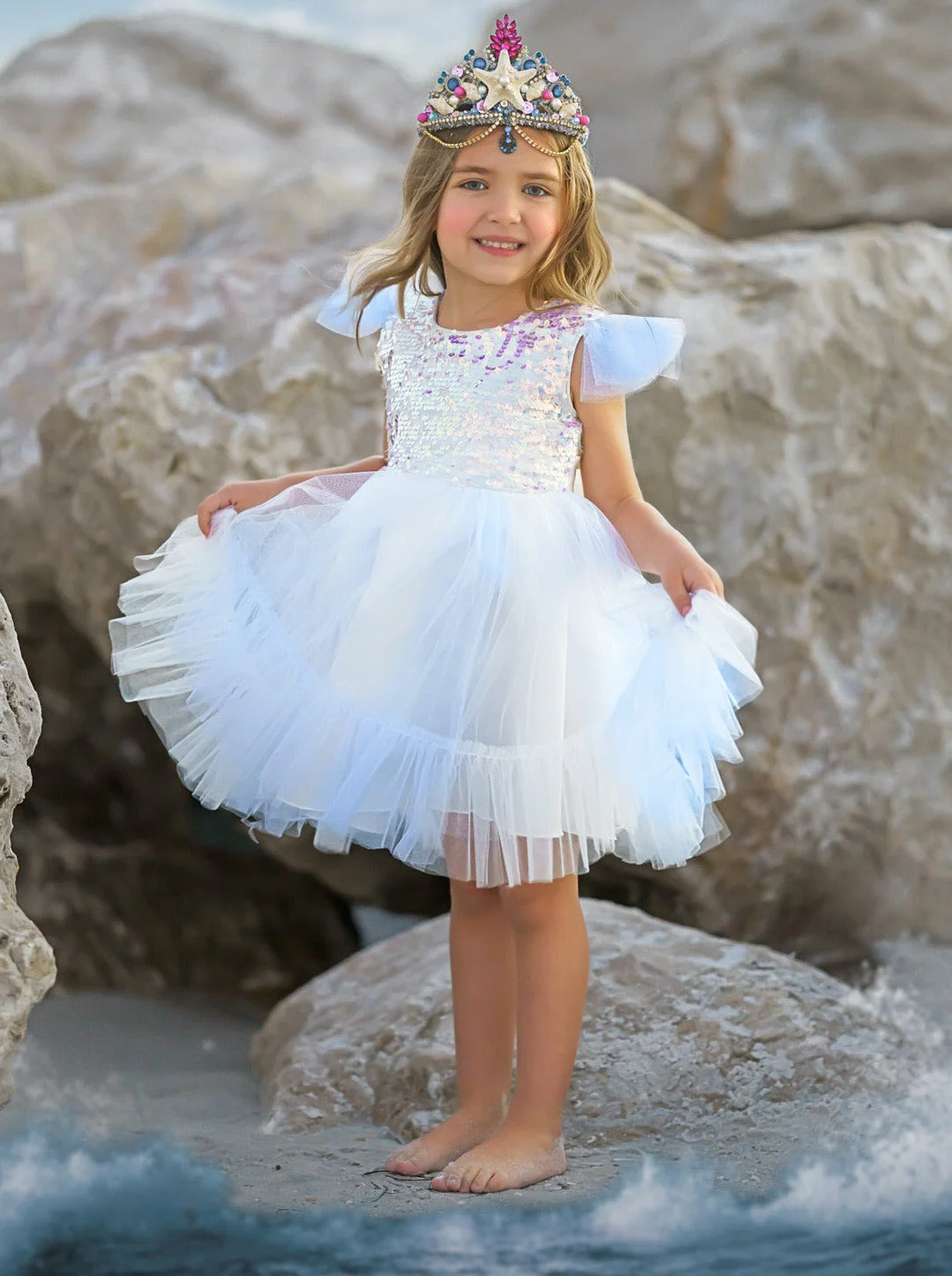 Sparkly Mermaid Twirl Tutu Dress - Image 11