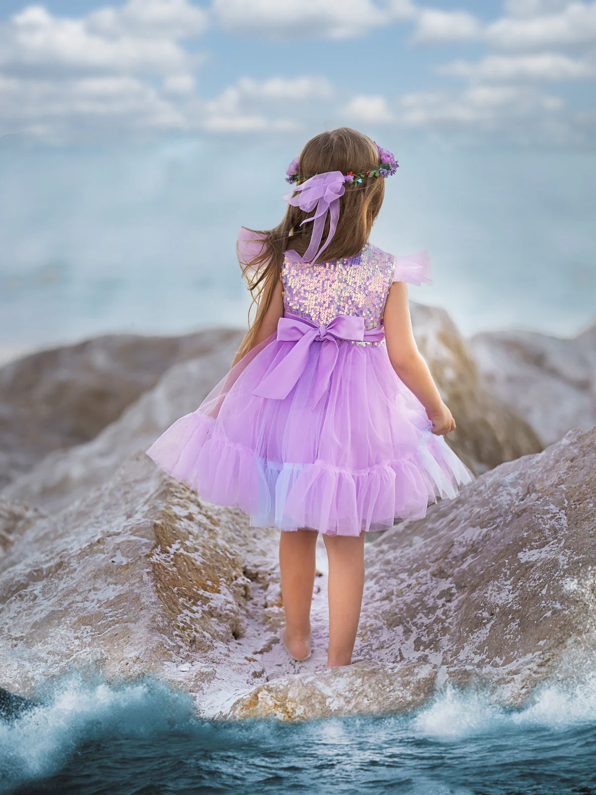 Sparkly Mermaid Twirl Tutu Dress - Image 4