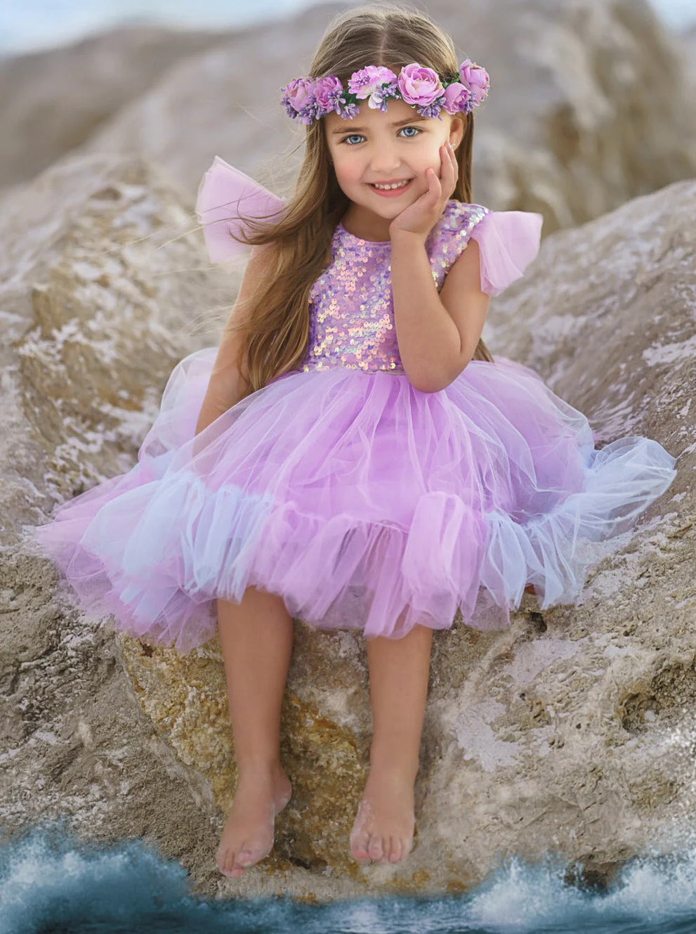 Sparkly Mermaid Twirl Tutu Dress - Image 5