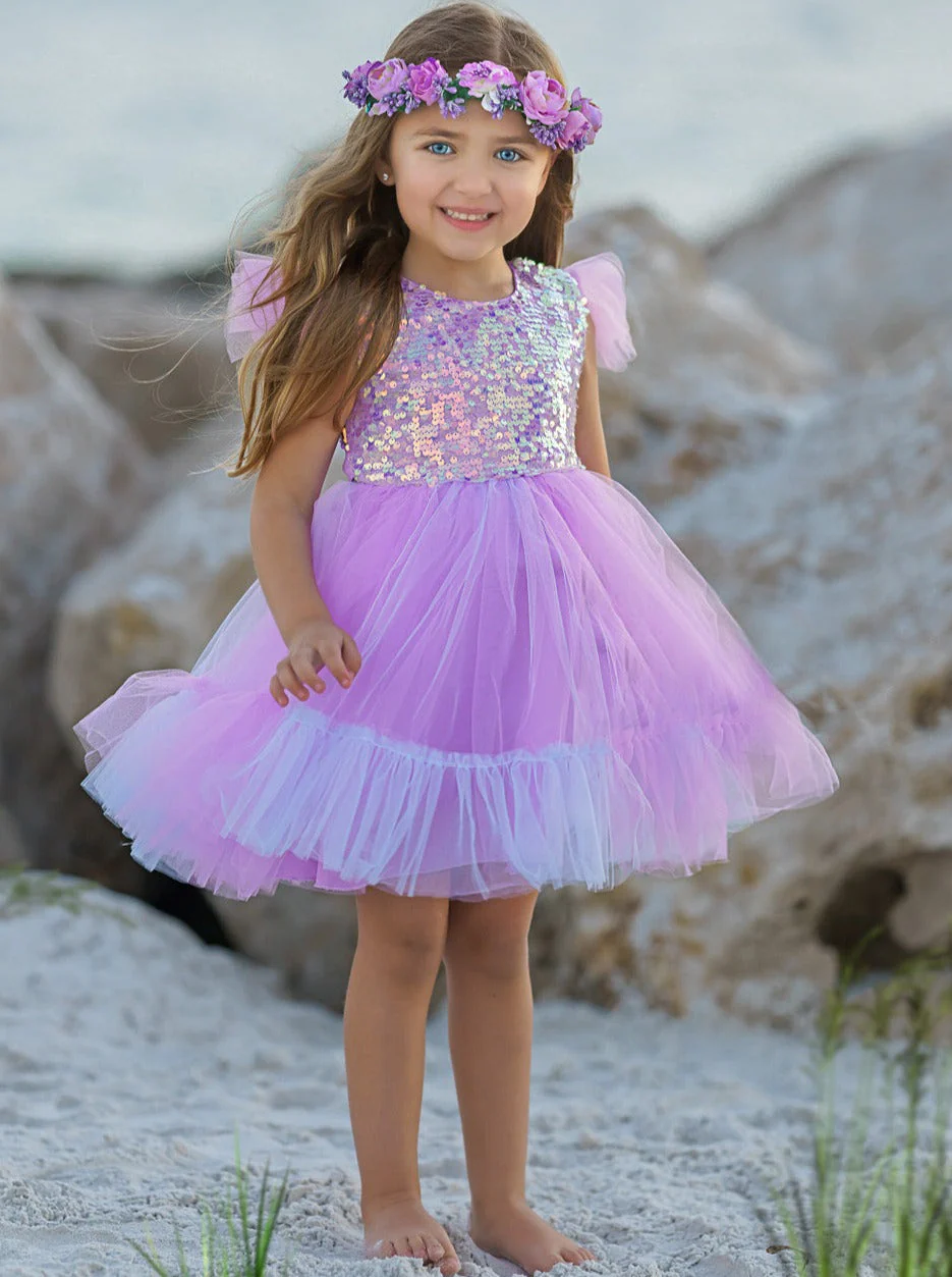 Sparkly Mermaid Twirl Tutu Dress - Image 6