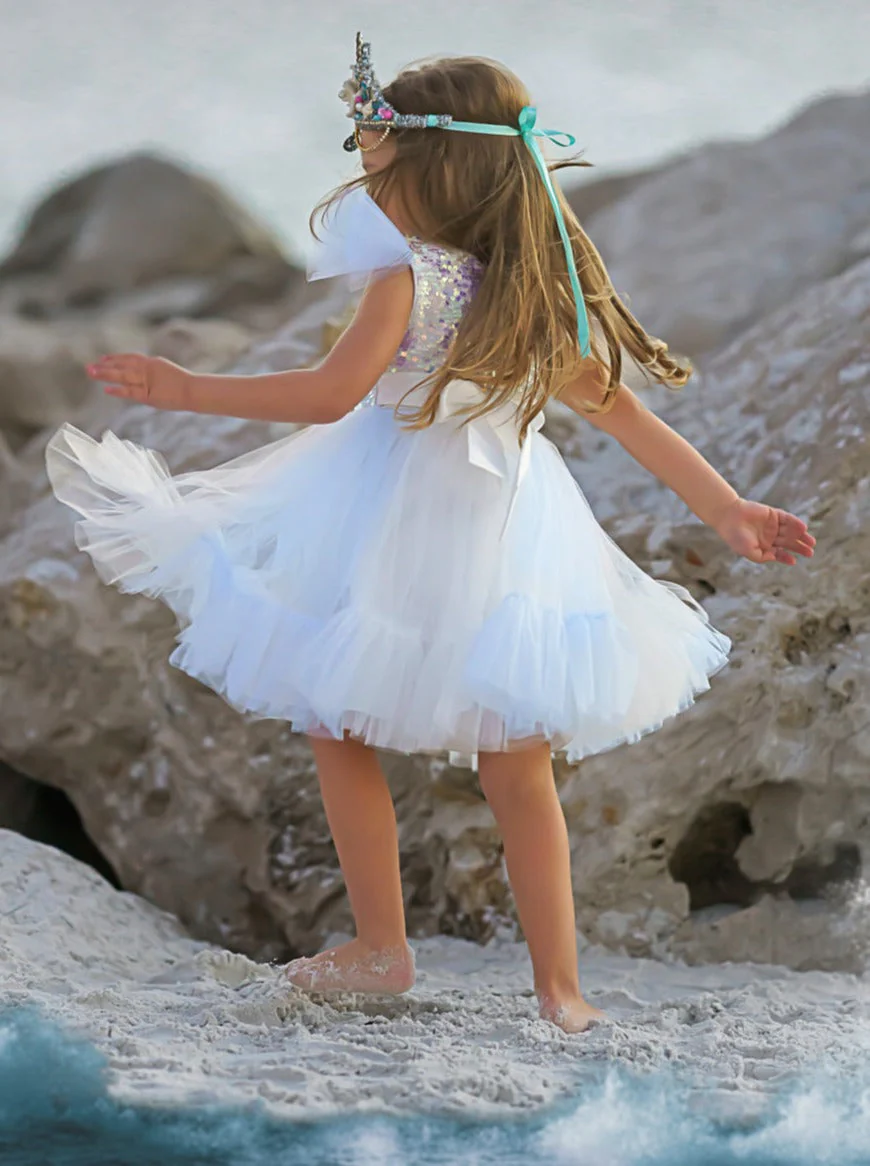 Sparkly Mermaid Twirl Tutu Dress - Image 9