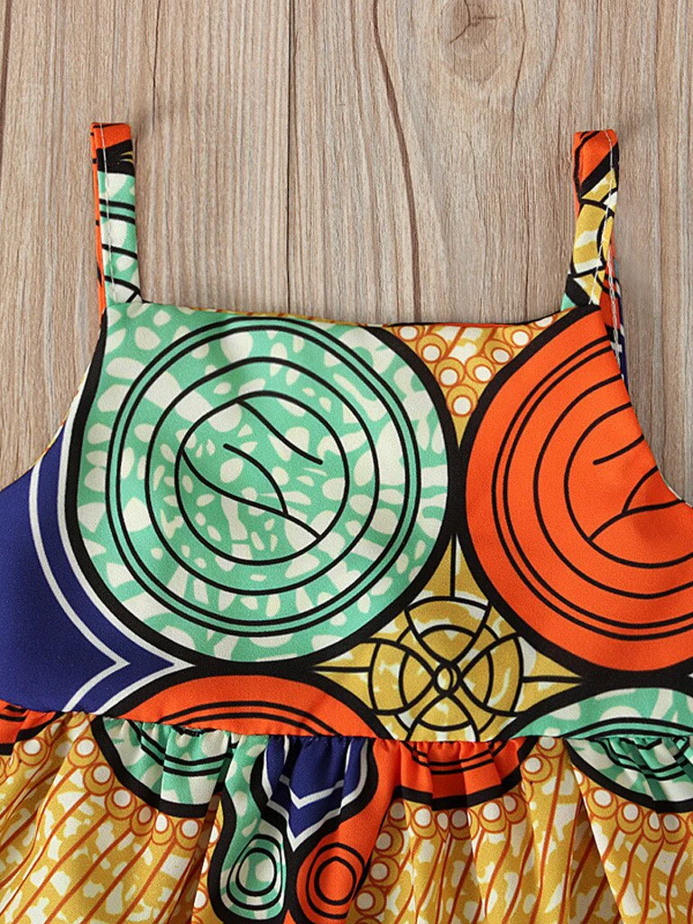 Maxi-mizing Cuteness Geometric Print Maxi Dress - Image 4