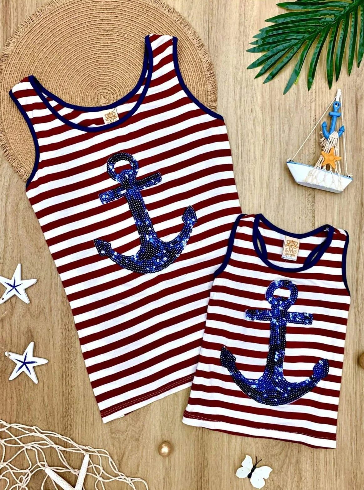 Mommy and Me You're My Anchor Sequin Top - Image 4