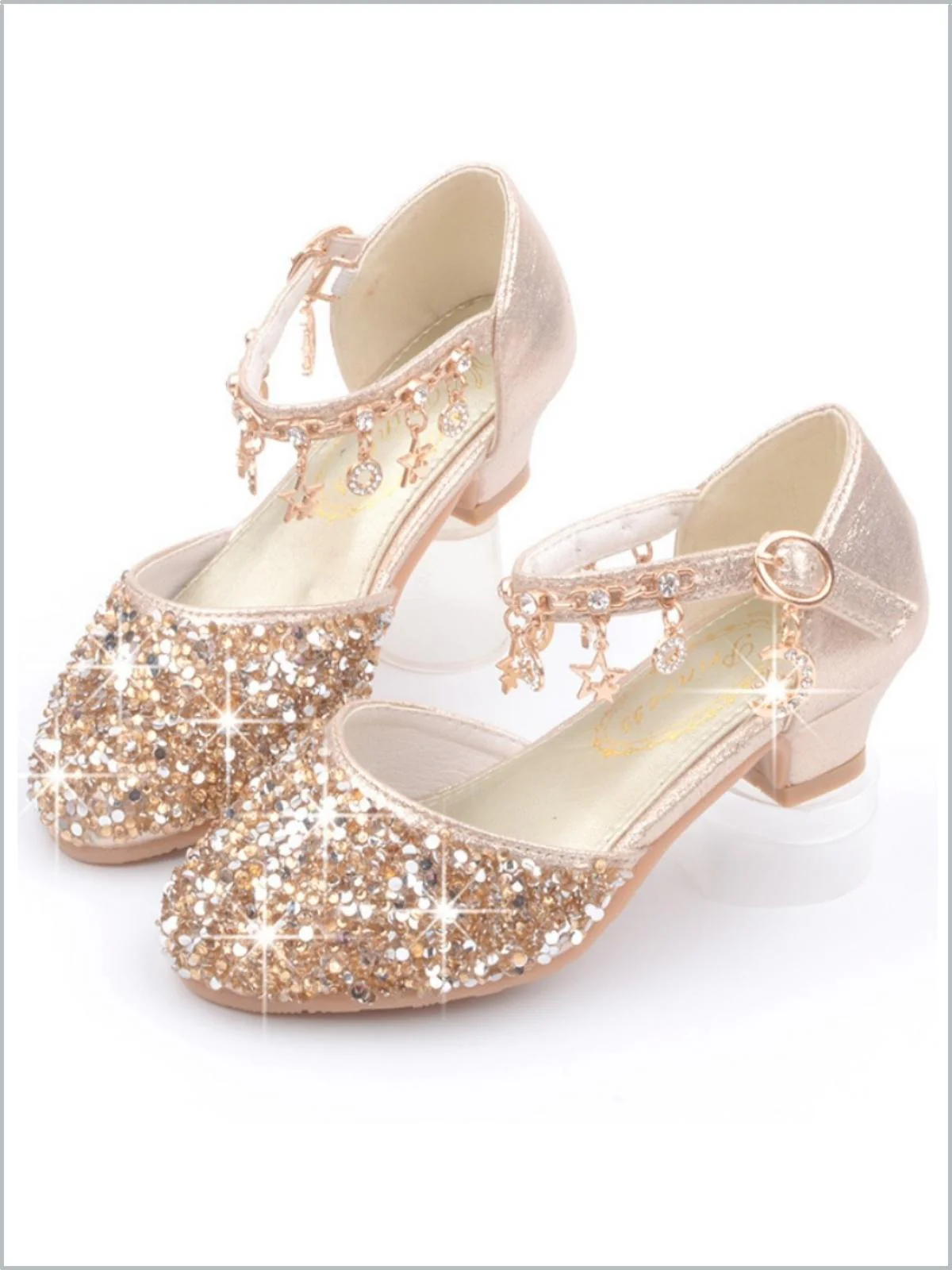 Charmed Steps Sequin Ankle Strap Shoes By Liv and Mia - Image 3