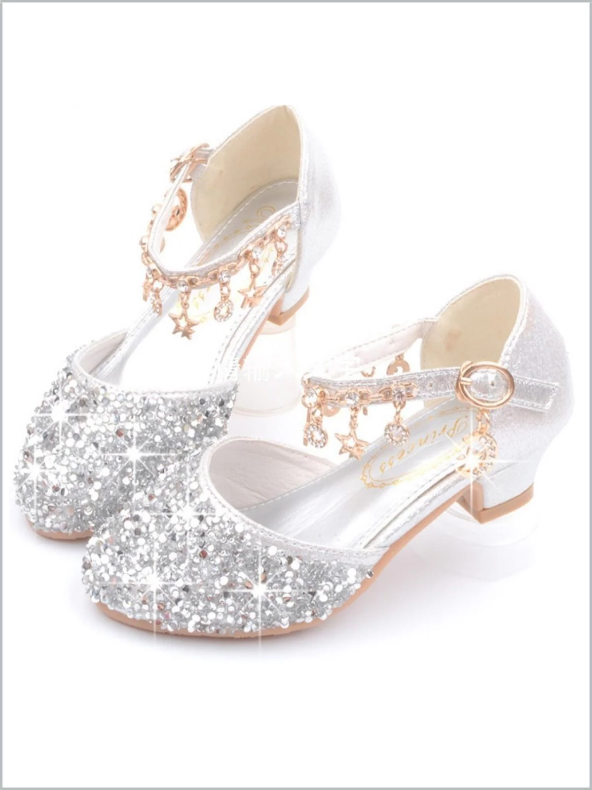 Charmed Steps Sequin Ankle Strap Shoes By Liv and Mia - Image 4