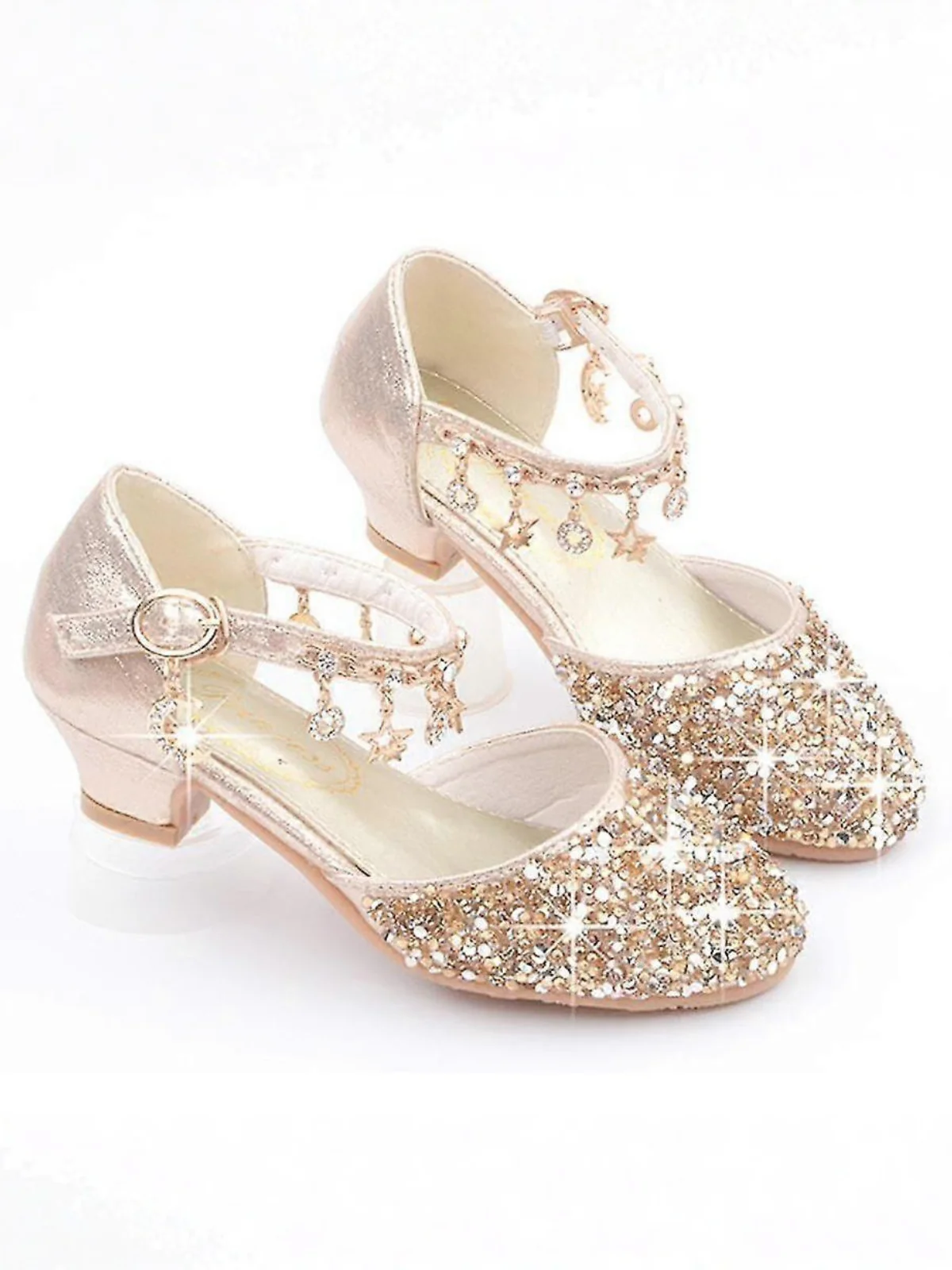 Charmed Steps Sequin Ankle Strap Shoes By Liv and Mia - Image 5