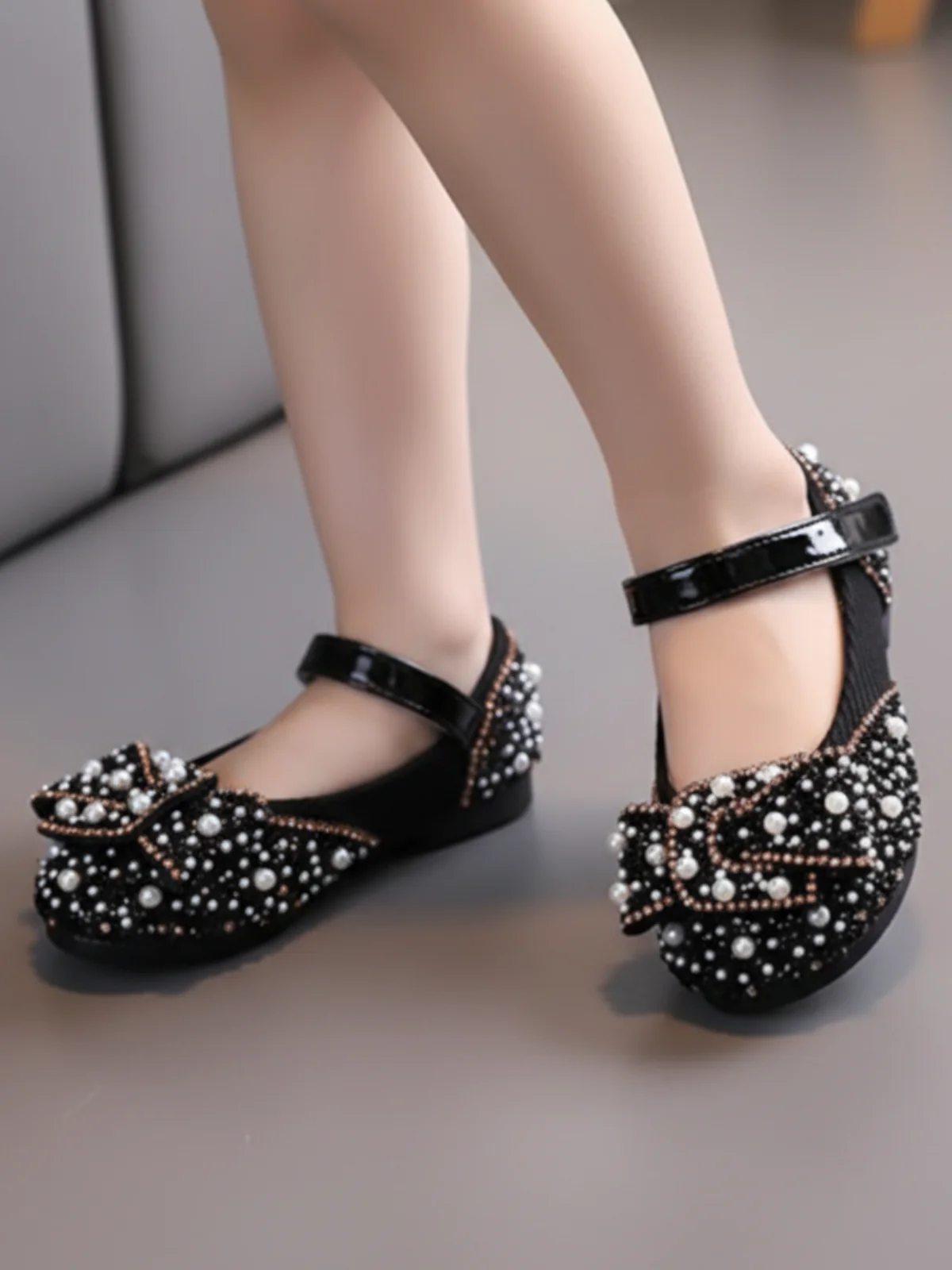 Pearls N' Rhinestones Ballerina Flats By Liv and Mia - Image 3