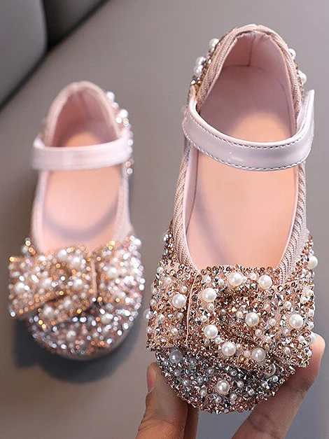 Pearls N' Rhinestones Ballerina Flats By Liv and Mia - Image 4