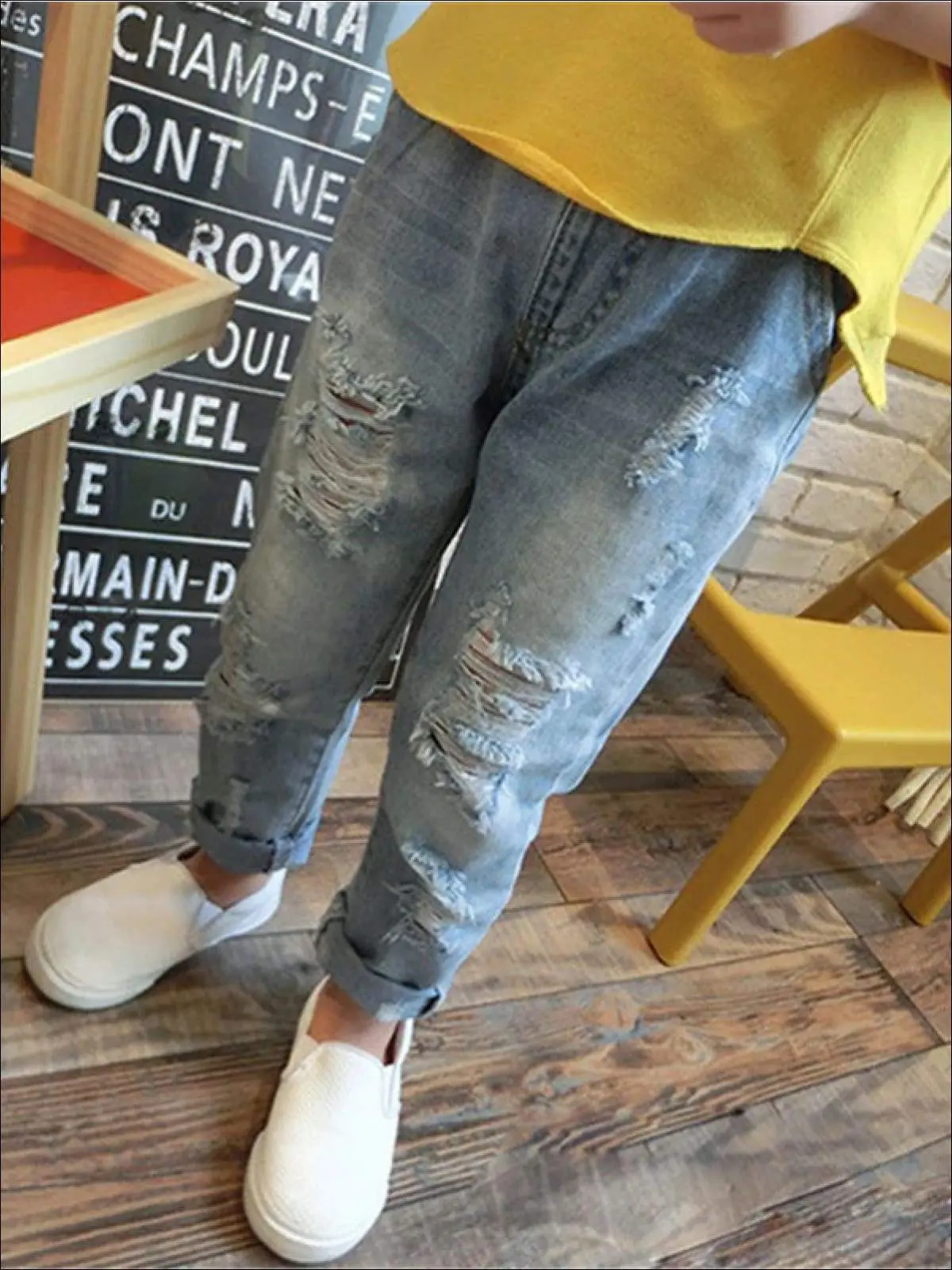 Ripped Just Right Denim Jeans - Image 3