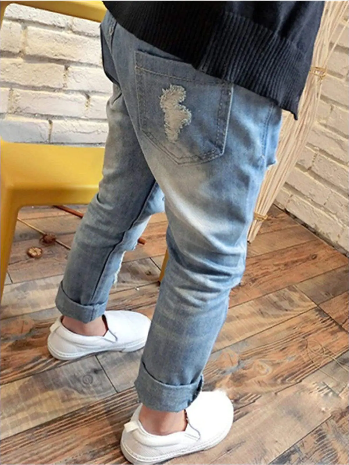 Ripped Just Right Denim Jeans - Image 4