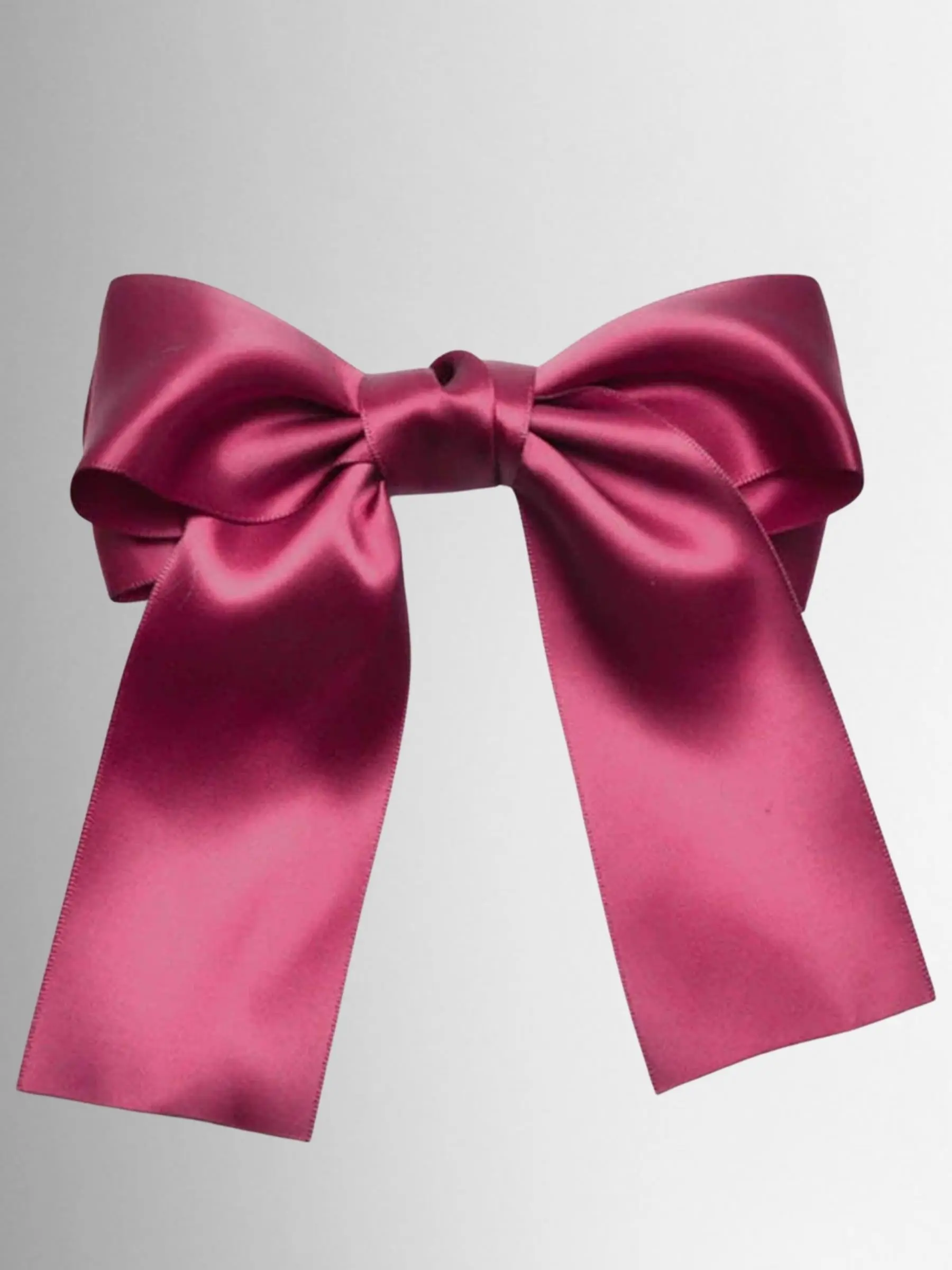 Girls Satin Large Bow Hair Clip - Image 4