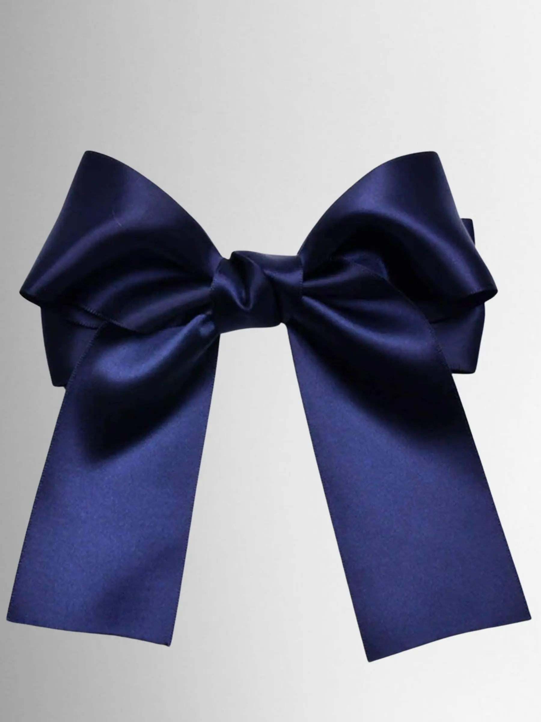 Girls Satin Large Bow Hair Clip - Image 5