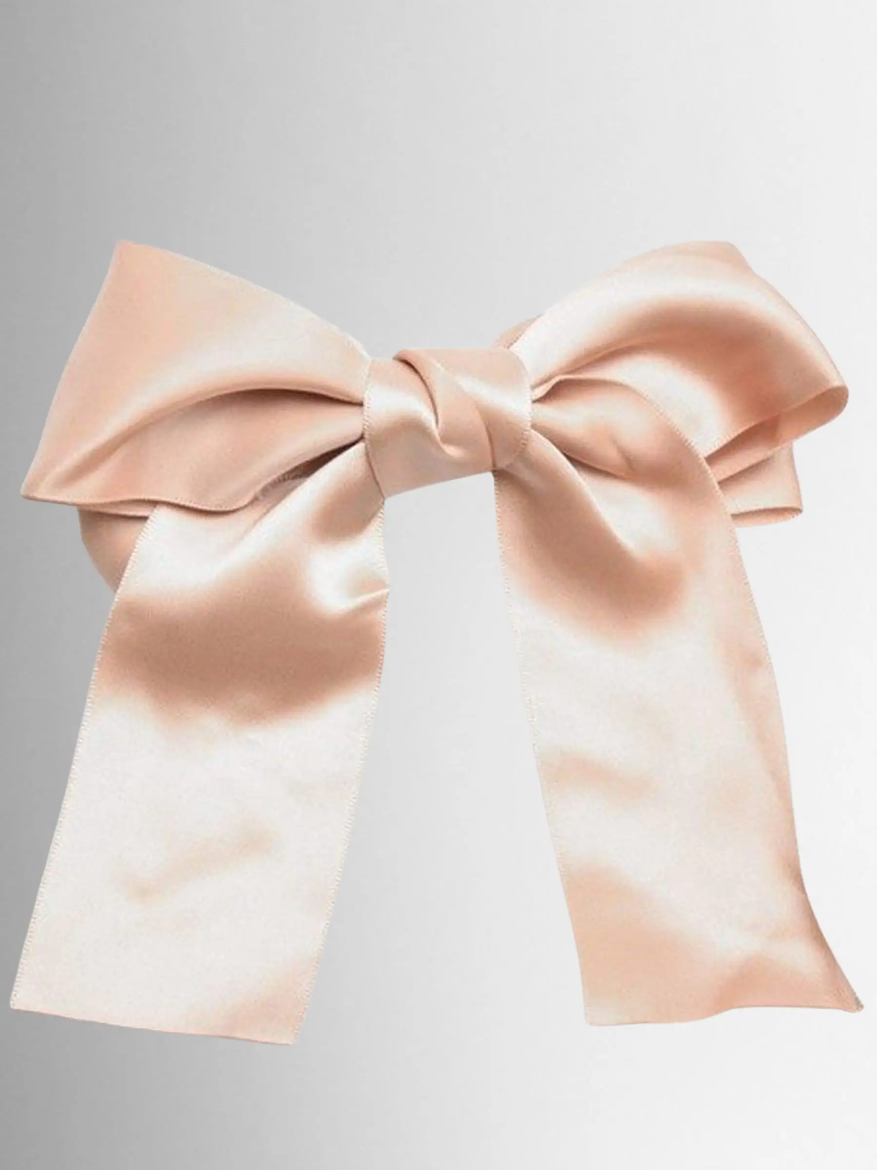 Girls Satin Large Bow Hair Clip - Image 6