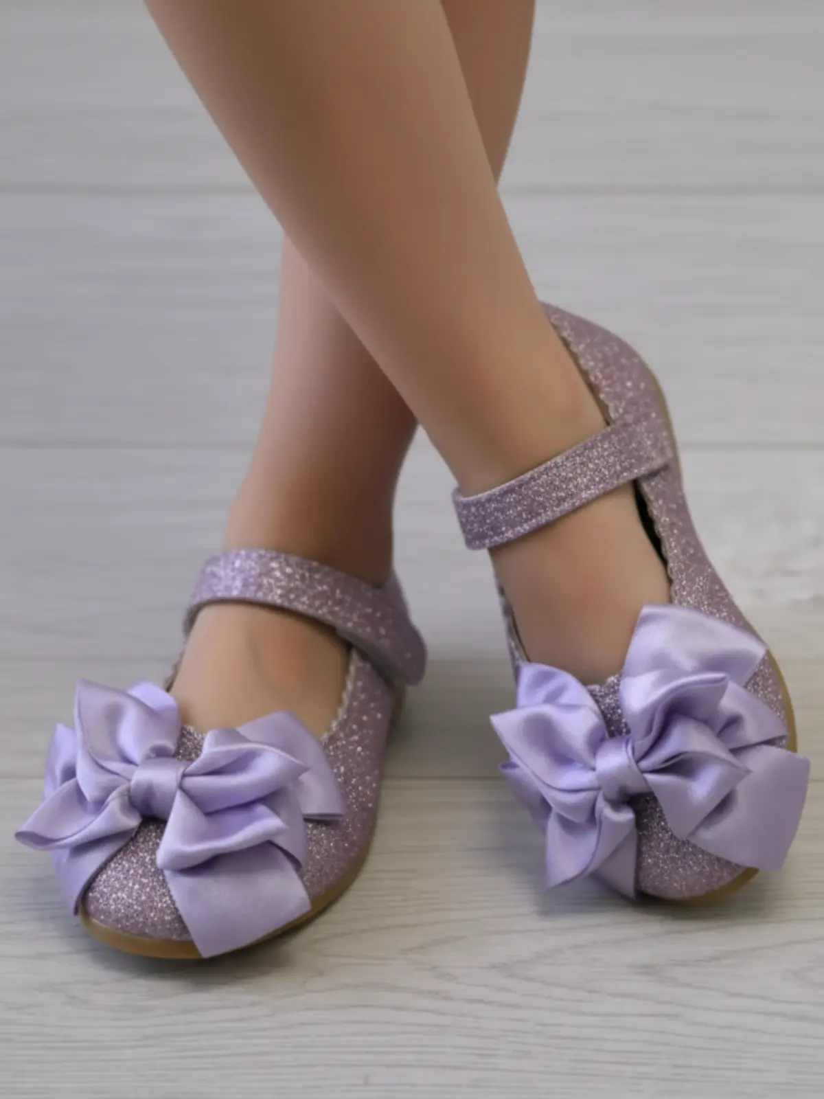 Step and Shine Glitter Bow Shoes By Liv and Mia - Image 6