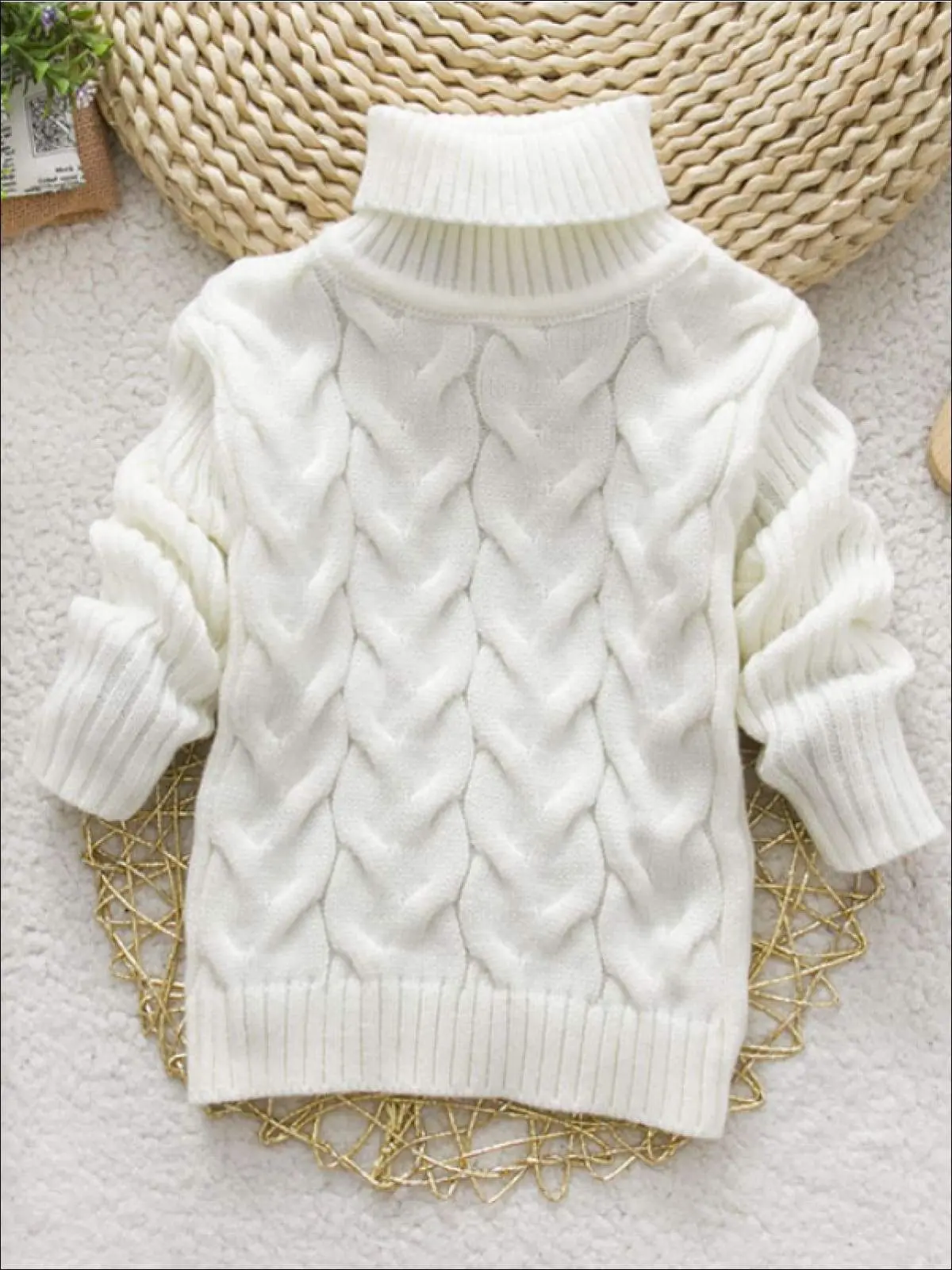 Thick Knitted Turtleneck Sweaters - Image 4