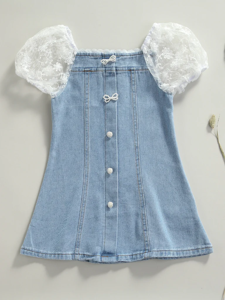 We Love Denim Capped Sleeved Dress - Image 3