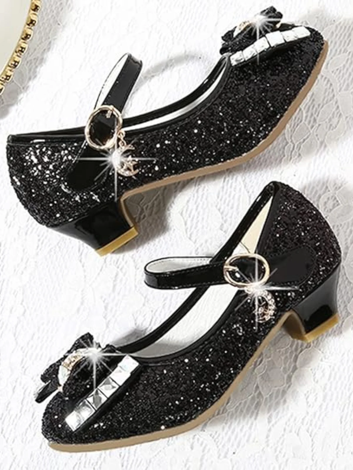 Simply Chic Rhinestone Princess Shoes By Liv and Mia - Image 3
