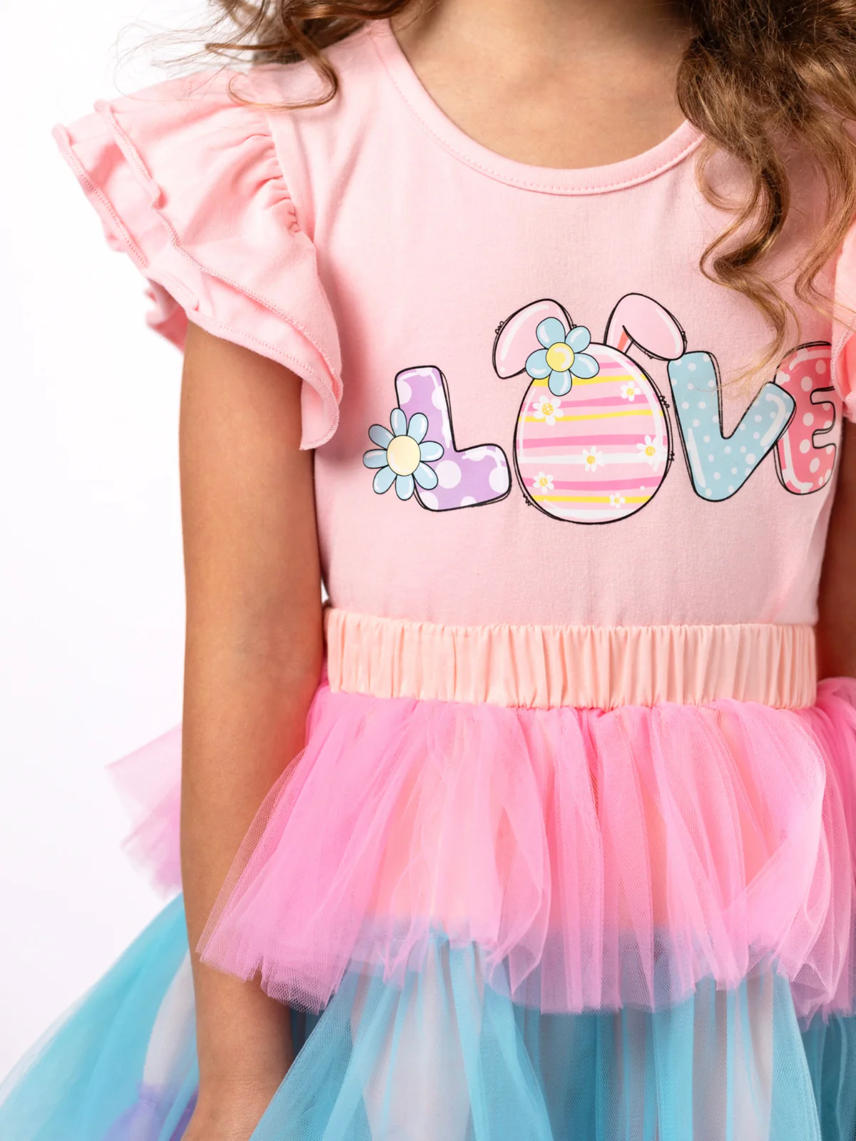Love Easter Egg Top and Tutu Skirt Set - Image 3