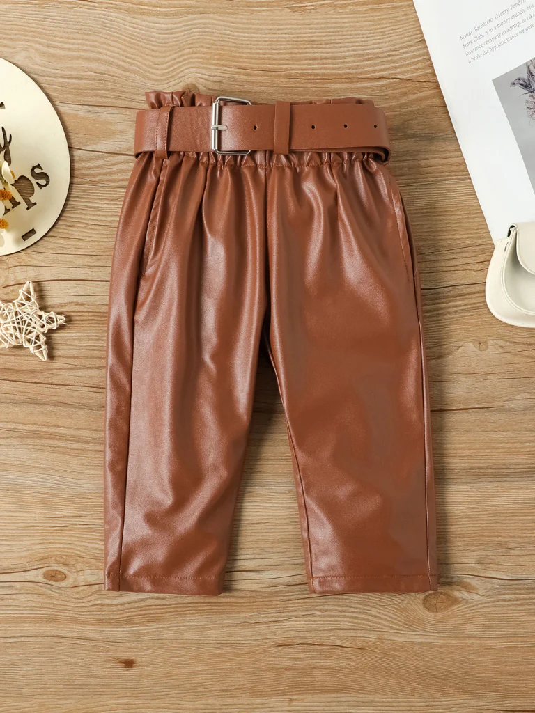 Make It Chic Vegan Leather Pants Set - Image 6