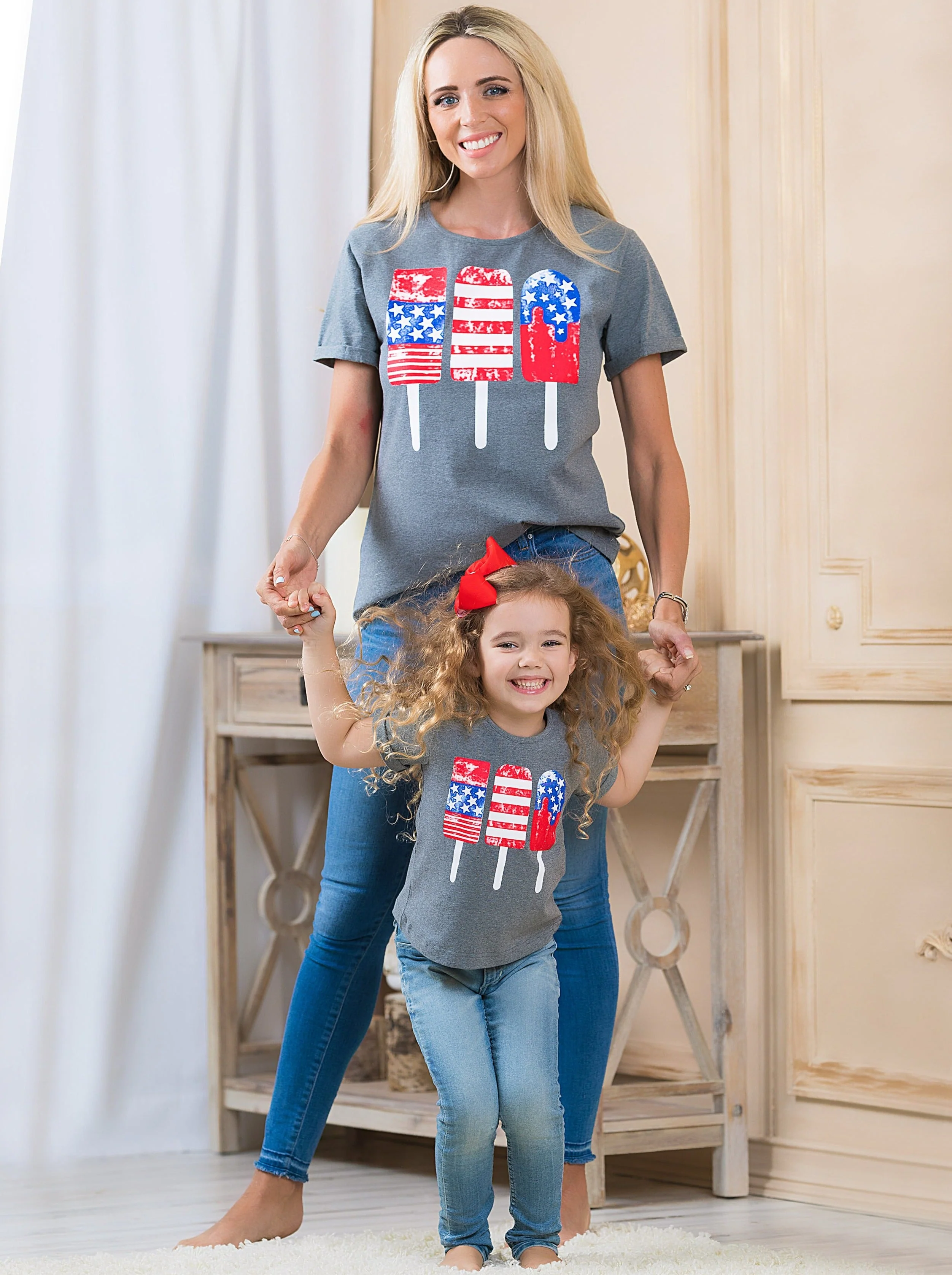 Mommy and Me Patriotic Popsicle Top - Image 4
