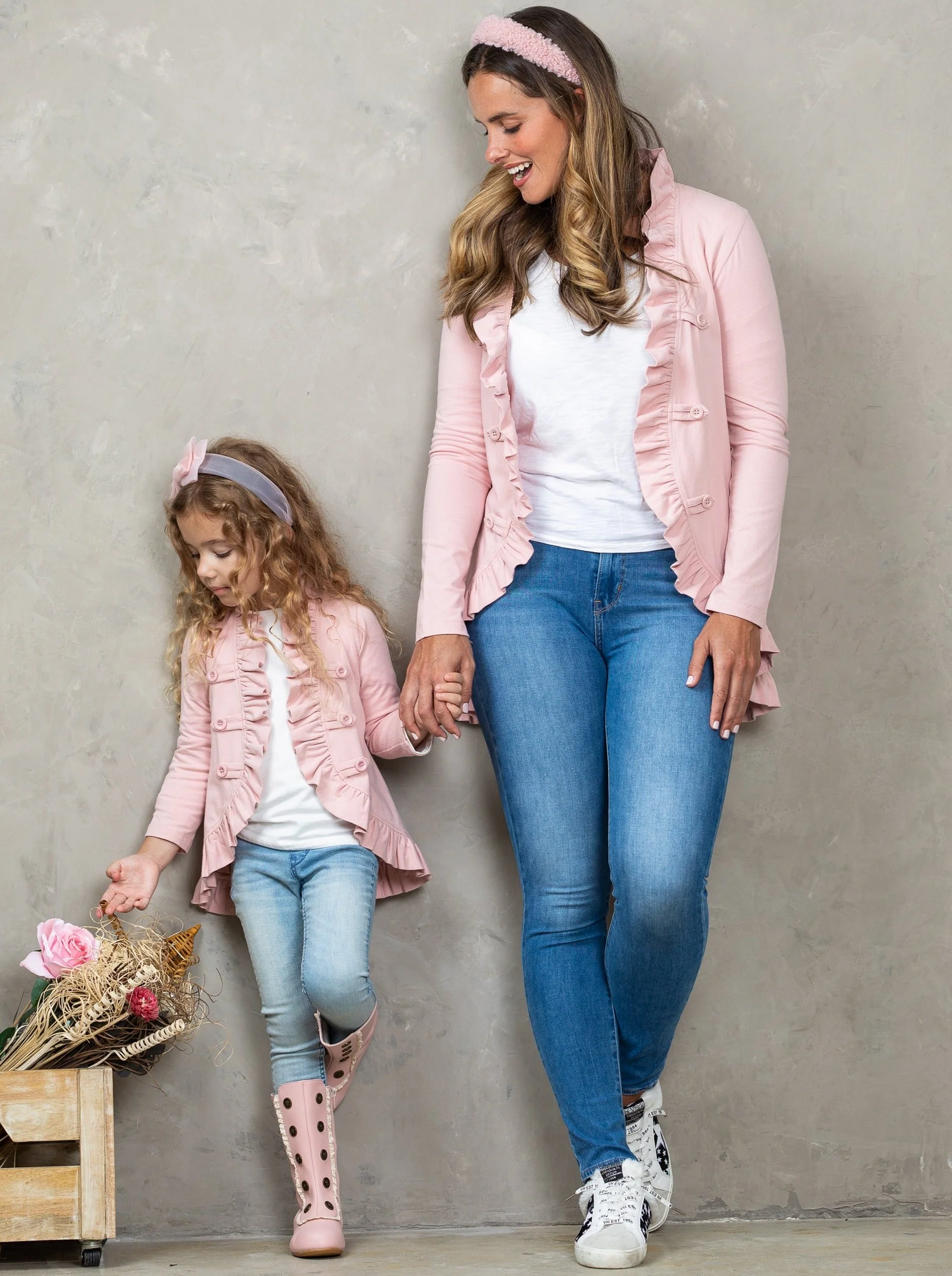 Mommy and Me Bestie Blazer Ruffle Cardigan - Image 5