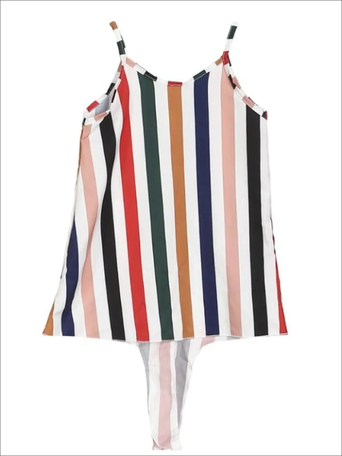 Mommy and Me Striped Sleeveless Jumpsuit and Maxi Dress - Image 4