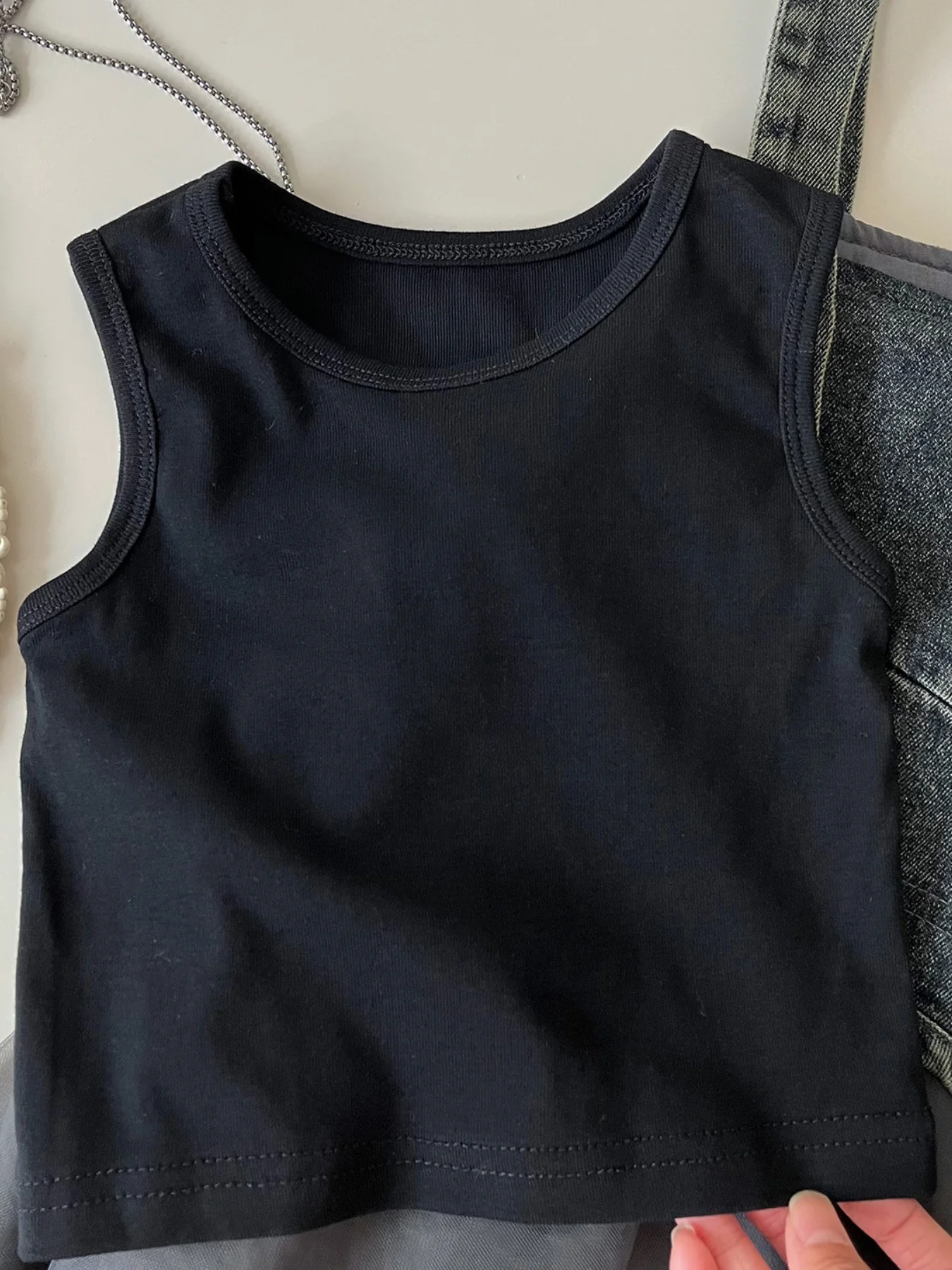 Wild West Top and Denim and Overall Dress Set - Image 4